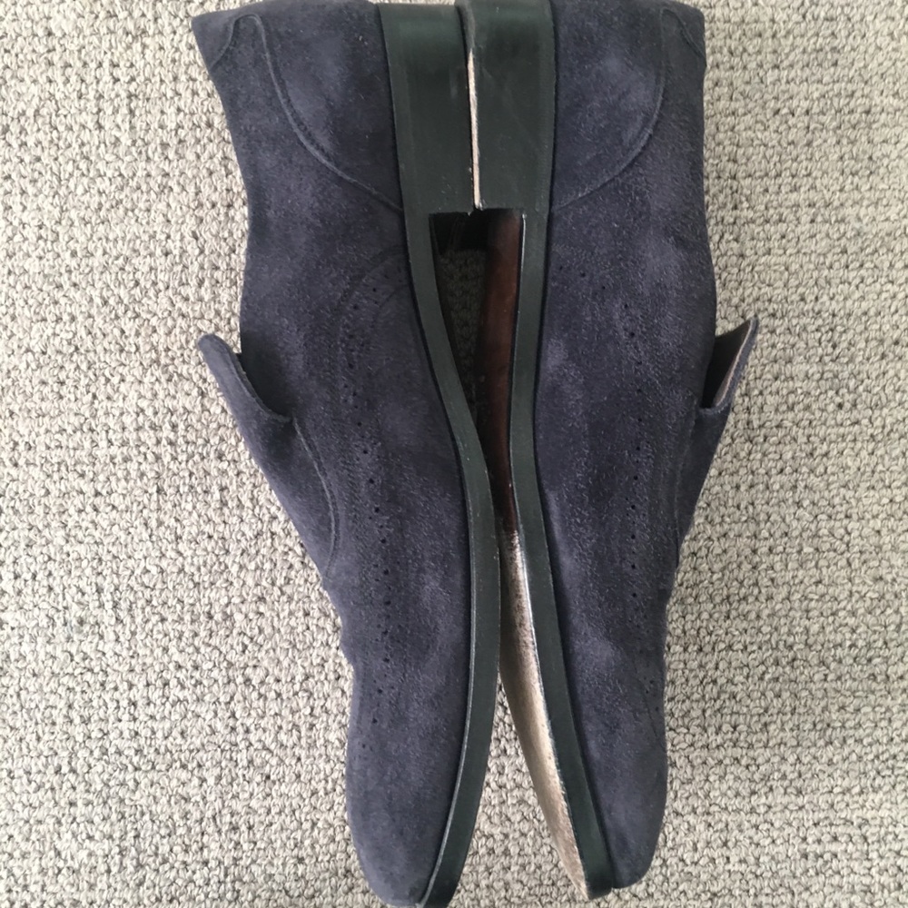 Ferragamo Midnight Blue Suede men's italian shoes - Picture 5 of 8